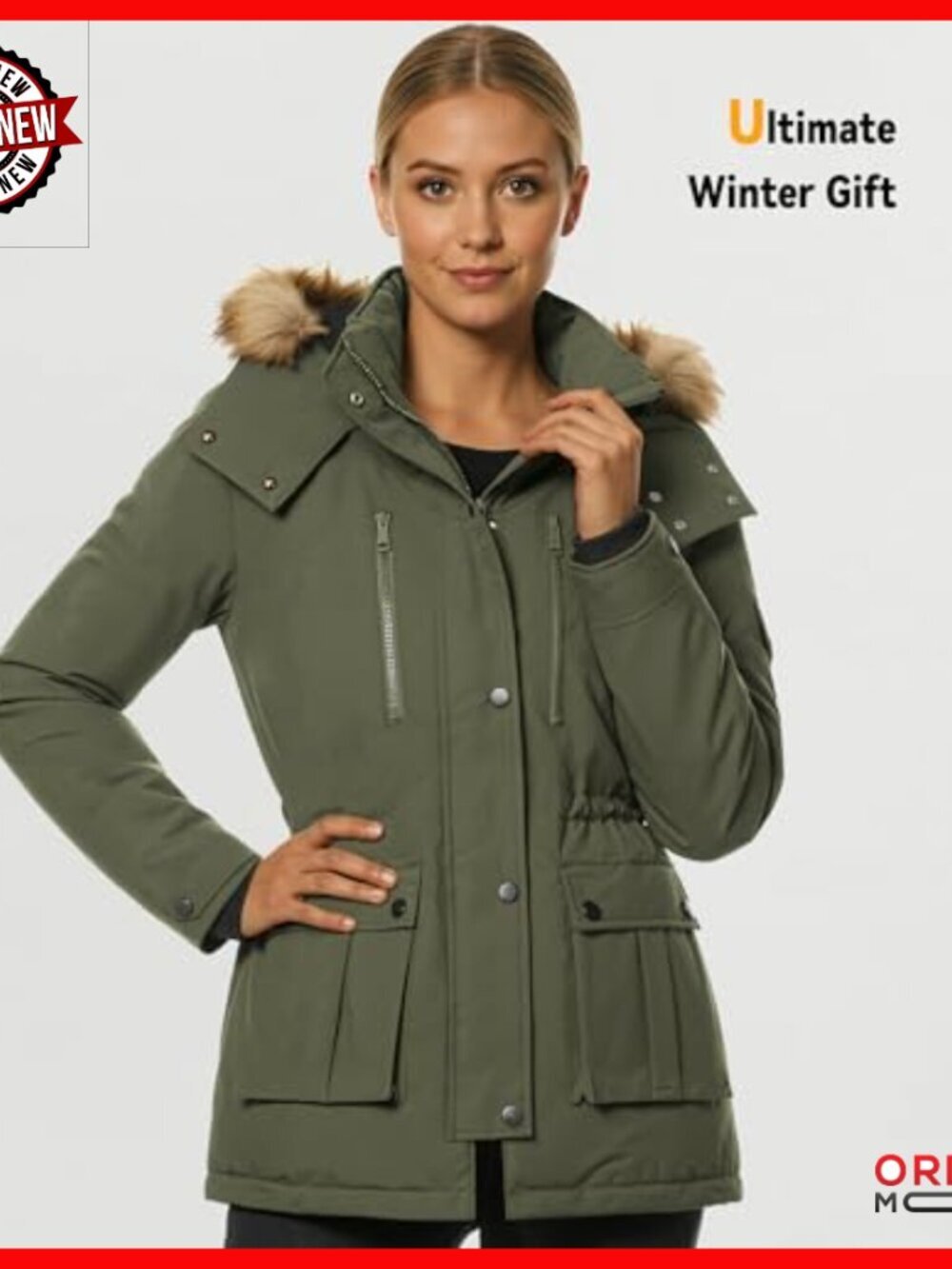 Heated Winter Jacket with Battery Pack, Waterproof Windproof Loose Fit - Picture 5 of 7